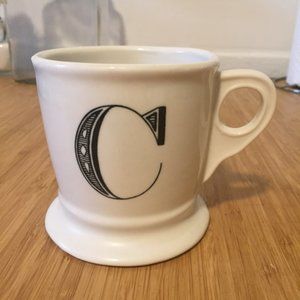 Anthropologie Initial C Mug
